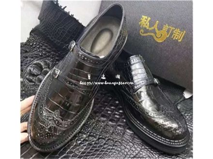秾福鳄鱼皮男鞋 #8062