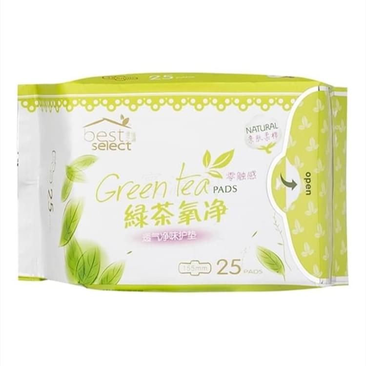绿茶氧净透气净味-零触感护垫
