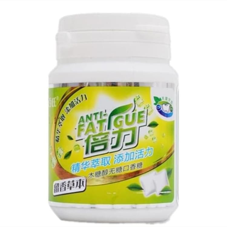 康百氏木糖醇无糖口香糖-倍力留香草本