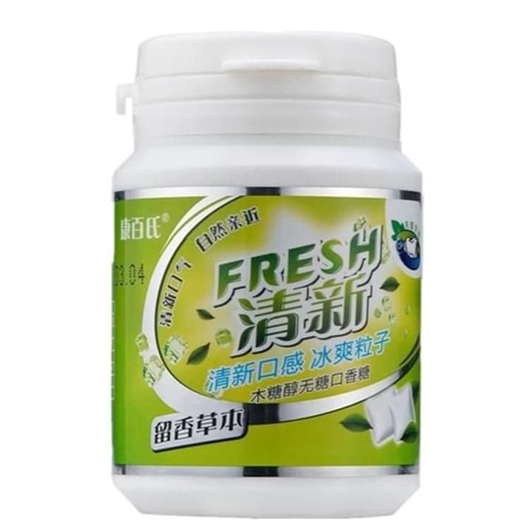 康百氏木糖醇无糖口香糖-清新留香草本（蒜你狠）