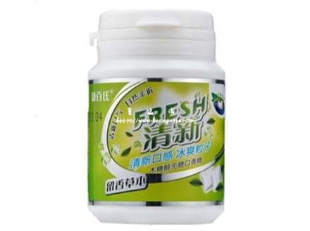 康百氏木糖醇无糖口香糖-清新留香草本（蒜你狠）